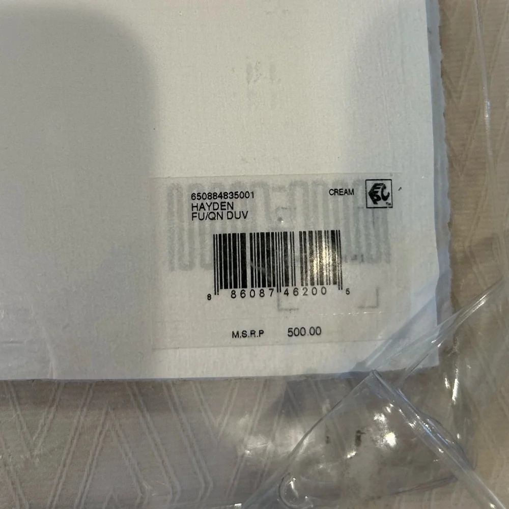 Ralph Lauren Hayden Cream Duvet Cover - Full/Queen